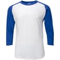 thumbnail image 1 of Rawlings Sporting Goods Rawlings Men's 3/4 Sleeve Baseball Training Shirt Royal 2Xl, 1 of 3