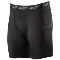 Rawlings Men's Baseball Sliding Shorts Black L