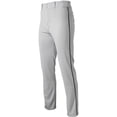thumbnail image 1 of Rawlings Sporting Goods Rawlings Men's Belted 31 Cloth Fit Piped Baseball Pant Grey/Black L, 1 of 4