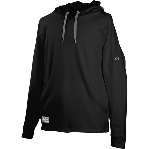 Rawlings Sporting Goods Rawlings Men's Colorsync Performance Pullover Baseball Hoodie Black 2Xl