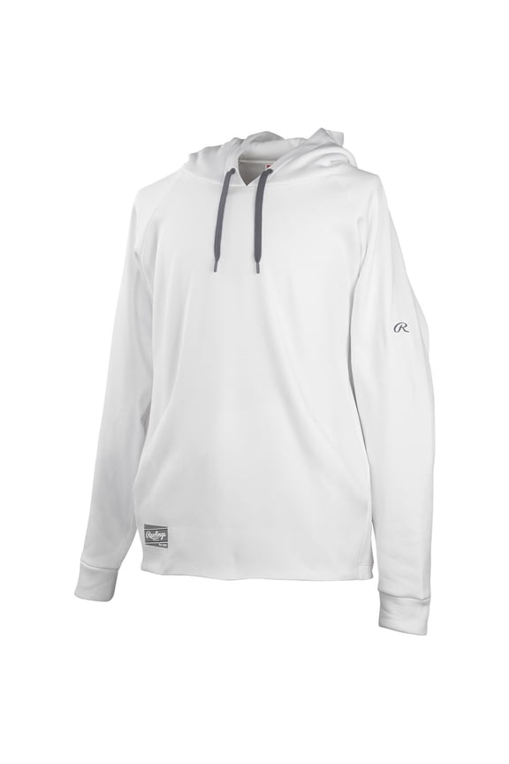 Sporting Goods Rawlings Men's Colorsync Performance Pullover Baseball Hoodie White M