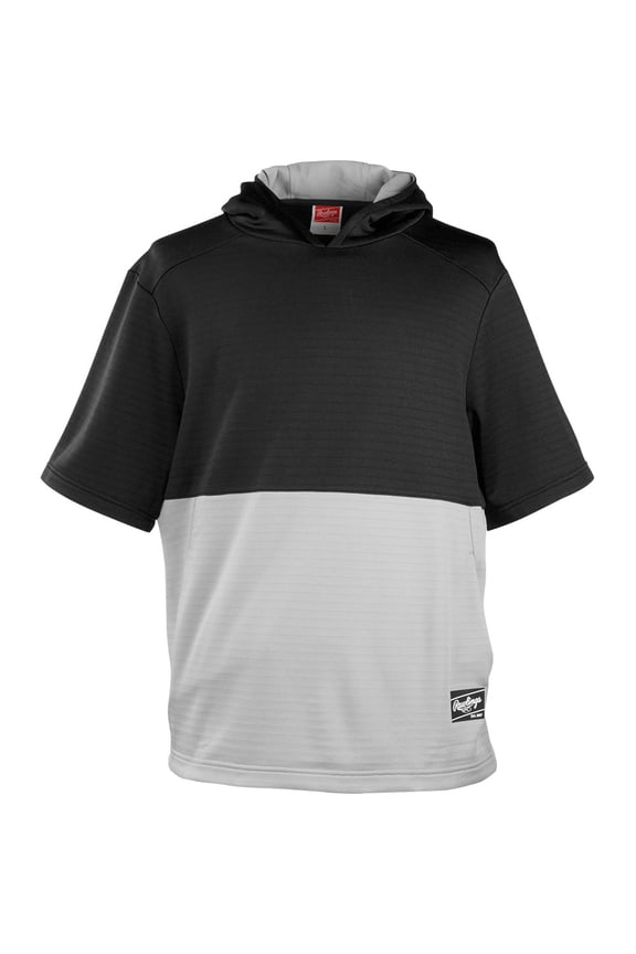 Sporting Goods Rawlings Men's Colorsync Performance Short Sleeve Baseball Hoodie Black L