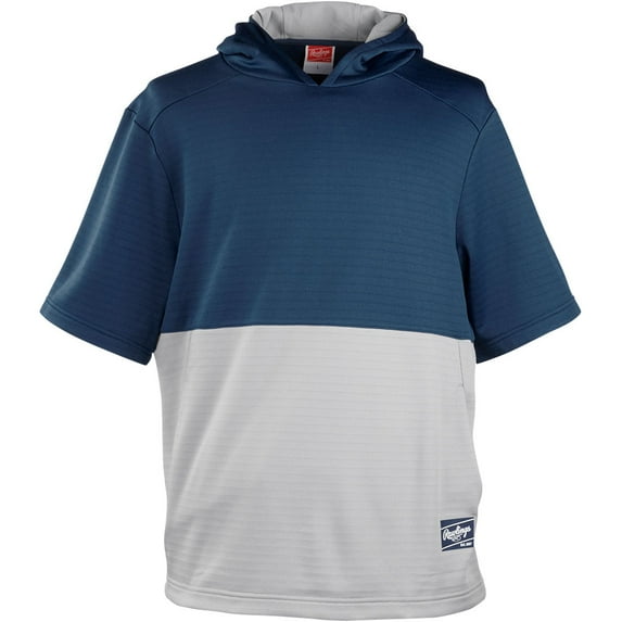Rawlings Sporting Goods Rawlings Men's Colorsync Performance Short Sleeve Baseball Hoodie Navy L