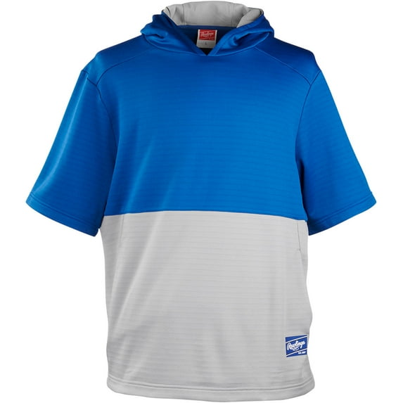 Rawlings Sporting Goods Rawlings Men's Colorsync Performance Short Sleeve Baseball Hoodie Royal 2Xl