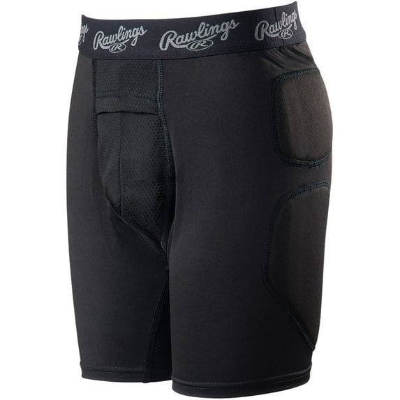 Rawlings Youth Baseball Sliding Shorts Black S