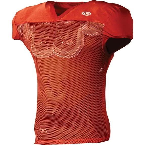 Rawlings Sporting Goods Teen-Boys Youth Practice Football Jersey Burnt Orange XL