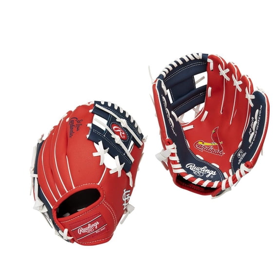 Rawlings St. Louis Cardinals MLB Licensed 10" Youth Boy's Baseball Glove Right Hand Throw Red/Navy/White