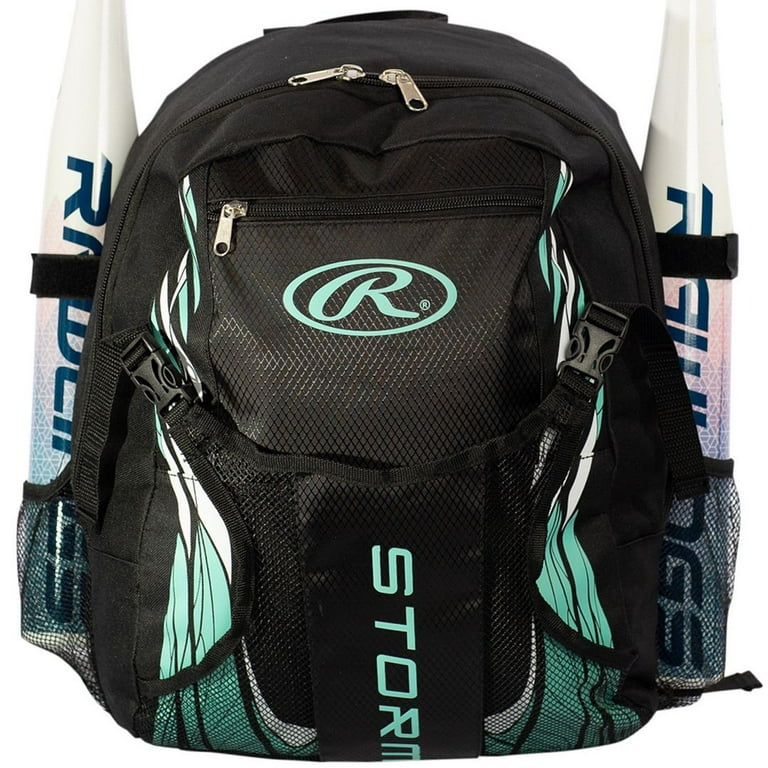 Rawlings Storm Girls Softball Bag Black Mint Available in 3