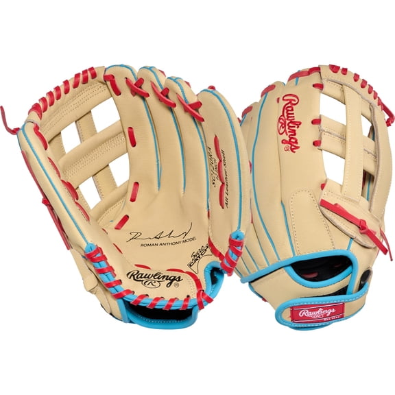 Rawlings |Sure Catch Roman Anthony Youth Baseball Glove | 12 Inch | Utility | Camel | Right Hand Throw