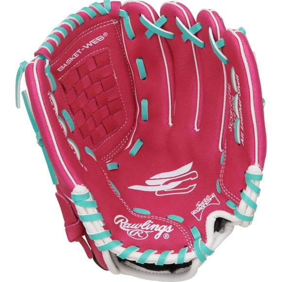 Rawlings Sure Catch Youth Softball Glove | 10.5-Inch | Basket Web