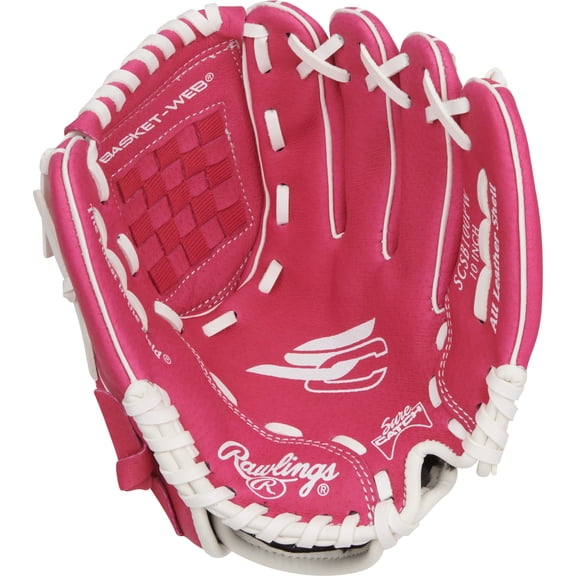Rawlings Sure Catch Youth Softball Glove | 10-Inch | Basket Web