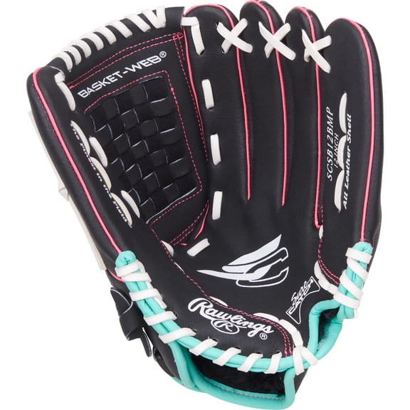 Rawlings Sure Catch Youth Softball Glove | 12-Inch | Basket Web | LHT