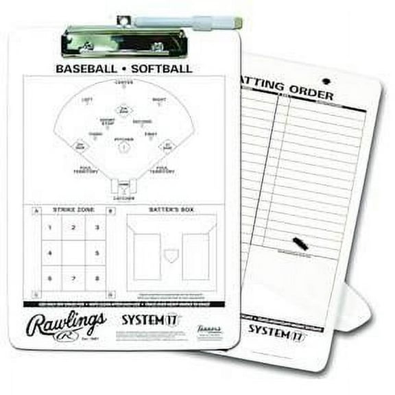 Rawlings System-17 Dry Erase Baseball/Softball Coach Clipboard