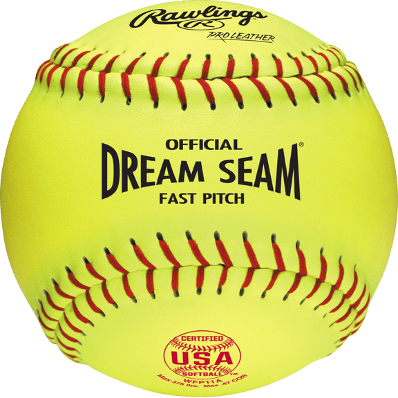 Rawlings USA Dream Seam Fastpitch Softball Leather Cover Game Ball 11"