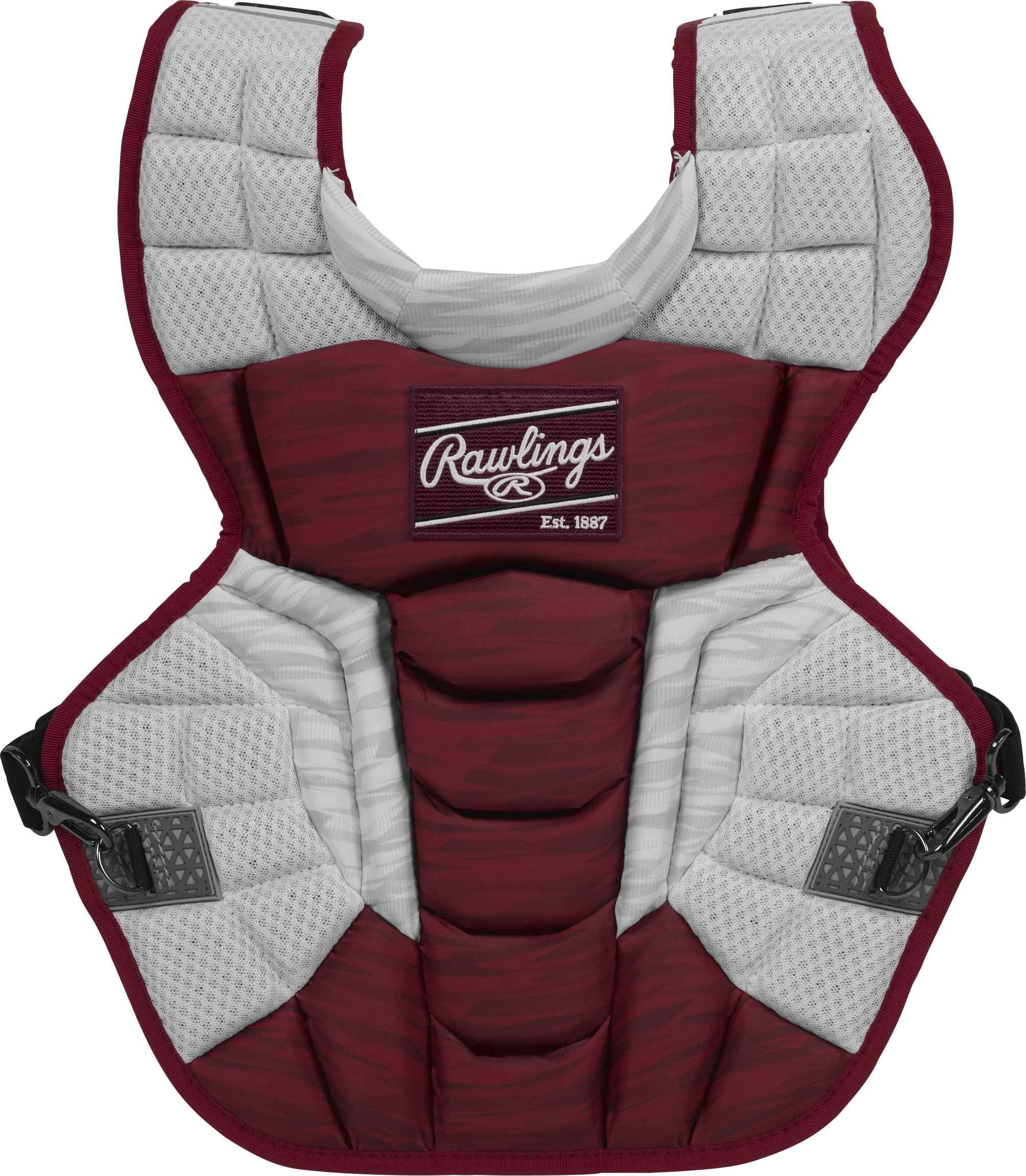 Rawlings Velo Baseball Adult Chest Protector | Cardinal/White | Adult