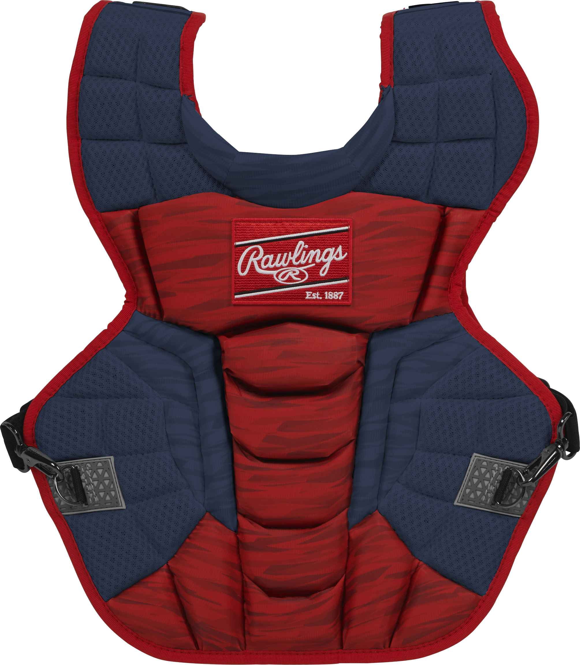 Rawlings Velo Baseball Adult Chest Protector | Navy/Scarlet | Adult