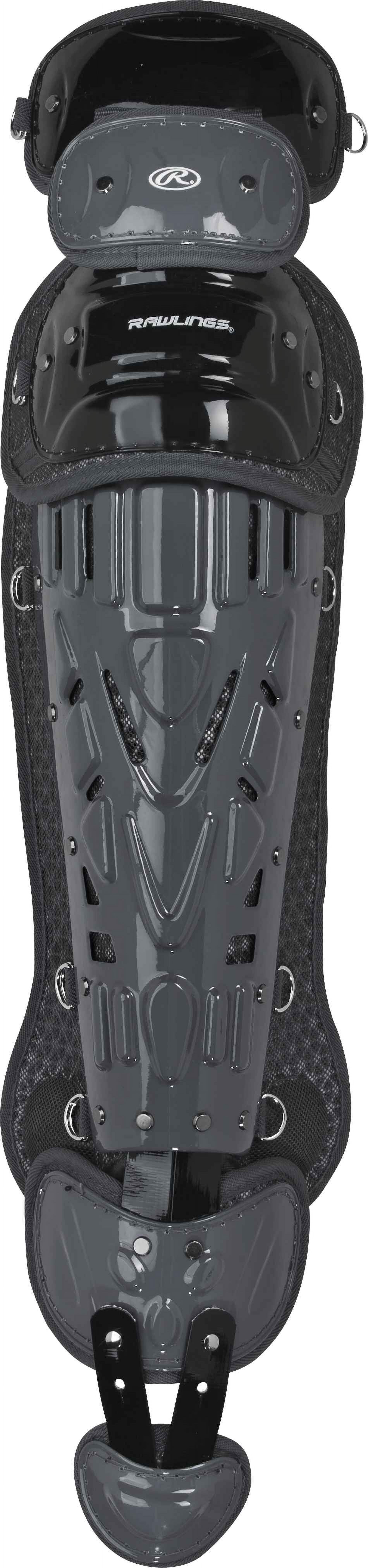 Rawlings Velo Baseball Adult Leg Guards Black/Graphite Adult