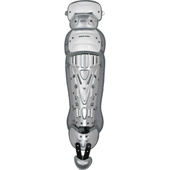 Rawlings Velo Baseball Adult Leg Guards | White/Silver | Adult