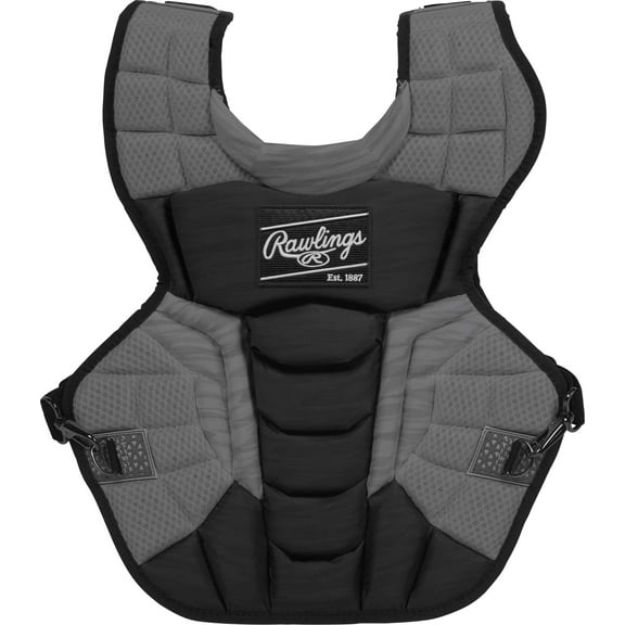 Rawlings Velo Baseball Intermediate Chest Protector | Black/Graphite | Intermediate