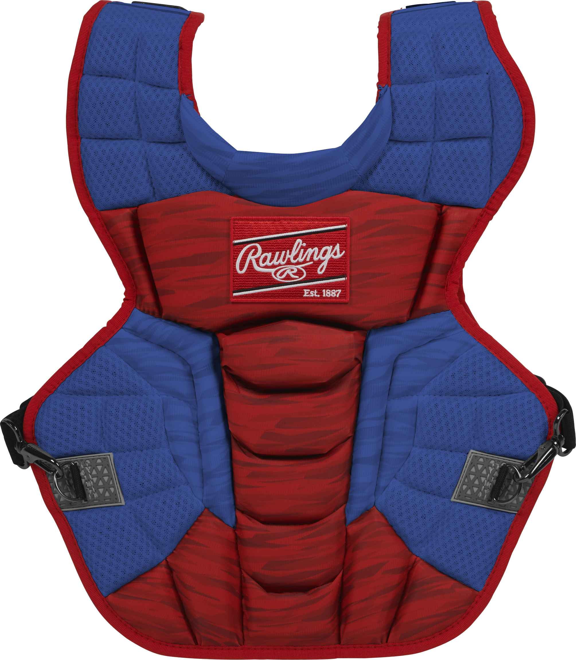 Rawlings Velo Baseball Intermediate Chest Protector | Royal/Scarlet | Intermediate