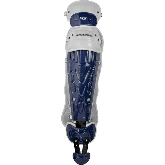 Rawlings Velo Baseball Intermediate Leg Guards | Navy/White | Intermediate