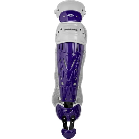 Rawlings Velo Baseball Intermediate Leg Guards | Purple/White | Intermediate