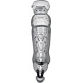 thumbnail image 1 of Rawlings Velo Baseball Intermediate Leg Guards | White/Silver | Intermediate, 1 of 3