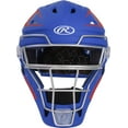 thumbnail image 1 of Rawlings Velo Baseball Senior Catcher's Helmet | Royal/Scarlet | Senior, 1 of 2