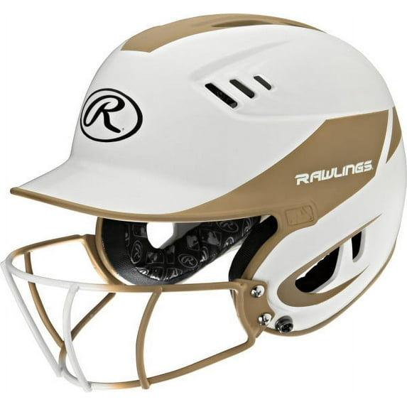 Rawlings Velo Junior 2-Tone Softball Batting Helmet w Faceguard