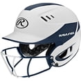 thumbnail image 1 of Rawlings Velo Junior 2-Tone Softball Batting Helmet w Faceguard, 1 of 2