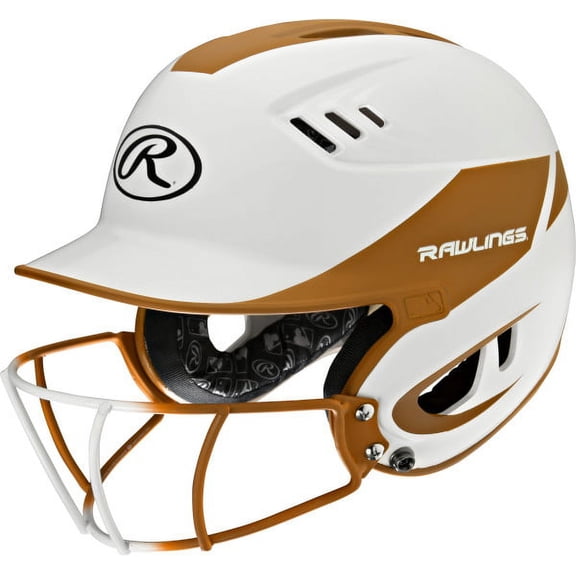 Rawlings Velo Senior 2-Tone Softball Batting Helmet w Faceguard