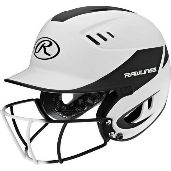 Rawlings Velo Senior 2-Tone Softball Batting Helmet w Faceguard