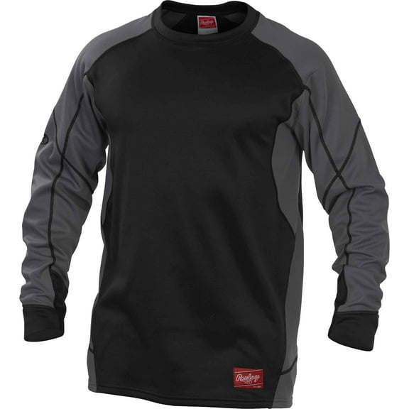Rawlings Youth Dugout Fleece Pullover | Black | XLRG