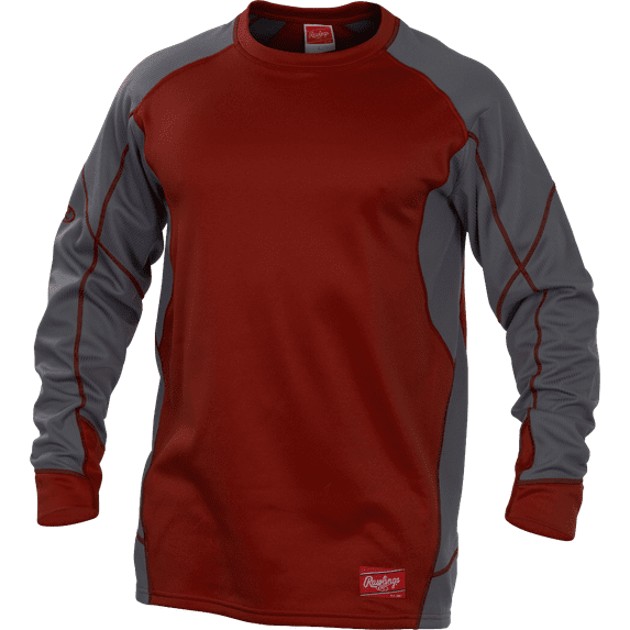 Rawlings Youth Dugout Fleece Pullover | Cardinal | XLRG