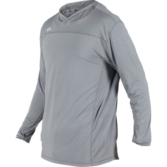 Rawlings Youth Lightweight Training Hoodie Blue Grey M