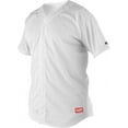 thumbnail image 1 of Rawlings Youth Pindot Mesh Short Sleeve Jersey | White | LRG, 1 of 3
