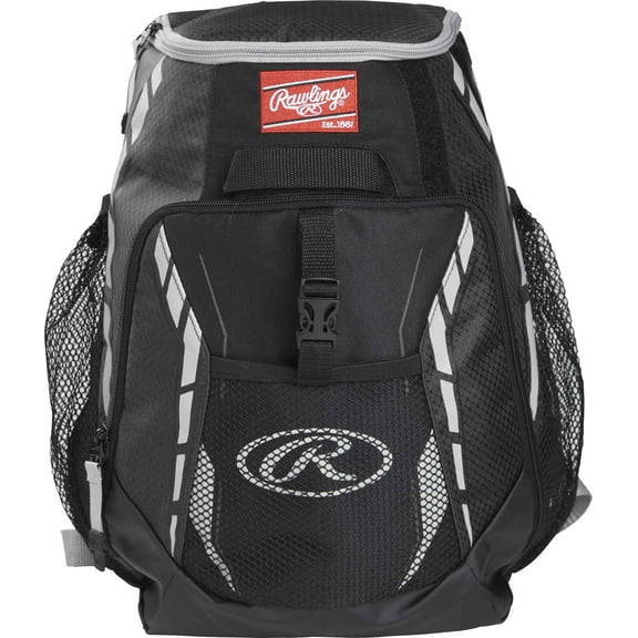 Rawlings Youth R400 Baseball Backpack (Black)