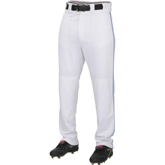 Rawlings Youth Semi-Relaxed Piped Pant | White/Royal | XLRG