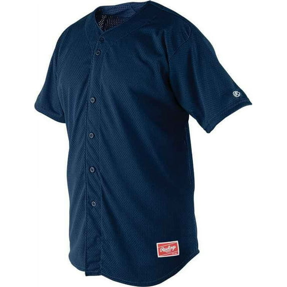 Rawlings Youth Short Sleeve Jersey | Navy | XLRG
