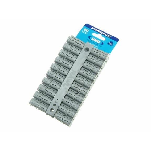 Rawlplug - Grey UNO Plugs 10 x 36mm (Card 80)