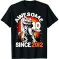 thumbnail image 1 of Rawr I'm 10 Kids 10 Year Old Shirt 10th Birthday Boy T Rex T-Shirt, 1 of 5