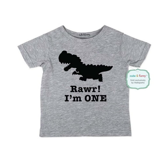 Rawr! I'm ONE - cute & funny Dinosaur theme 1st First birthday baby Infant Shirt