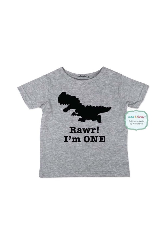 Rawr! I'm ONE - cute & funny Dinosaur theme 1st First birthday baby Infant Shirt