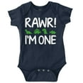 thumbnail image 1 of Rawr I'm One Little Dinosaur Birthday Romper Boys or Girls Infant Baby Brisco Brands 6M, 1 of 6