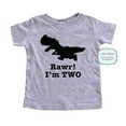 thumbnail image 1 of Rawr! I'm TWO - T rex dinosaur party 2nd Second Birthday Toddler Shirt by cute & funny, 1 of 3