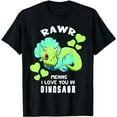 thumbnail image 1 of Rawr Means I Love You In Dinosaur Baby Triceratops Design T-Shirt, 1 of 5