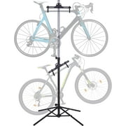 RaxGo Bike Storage Rack, 2-Bike Freestanding Garage Bike Rack W/Adjustable Hooks