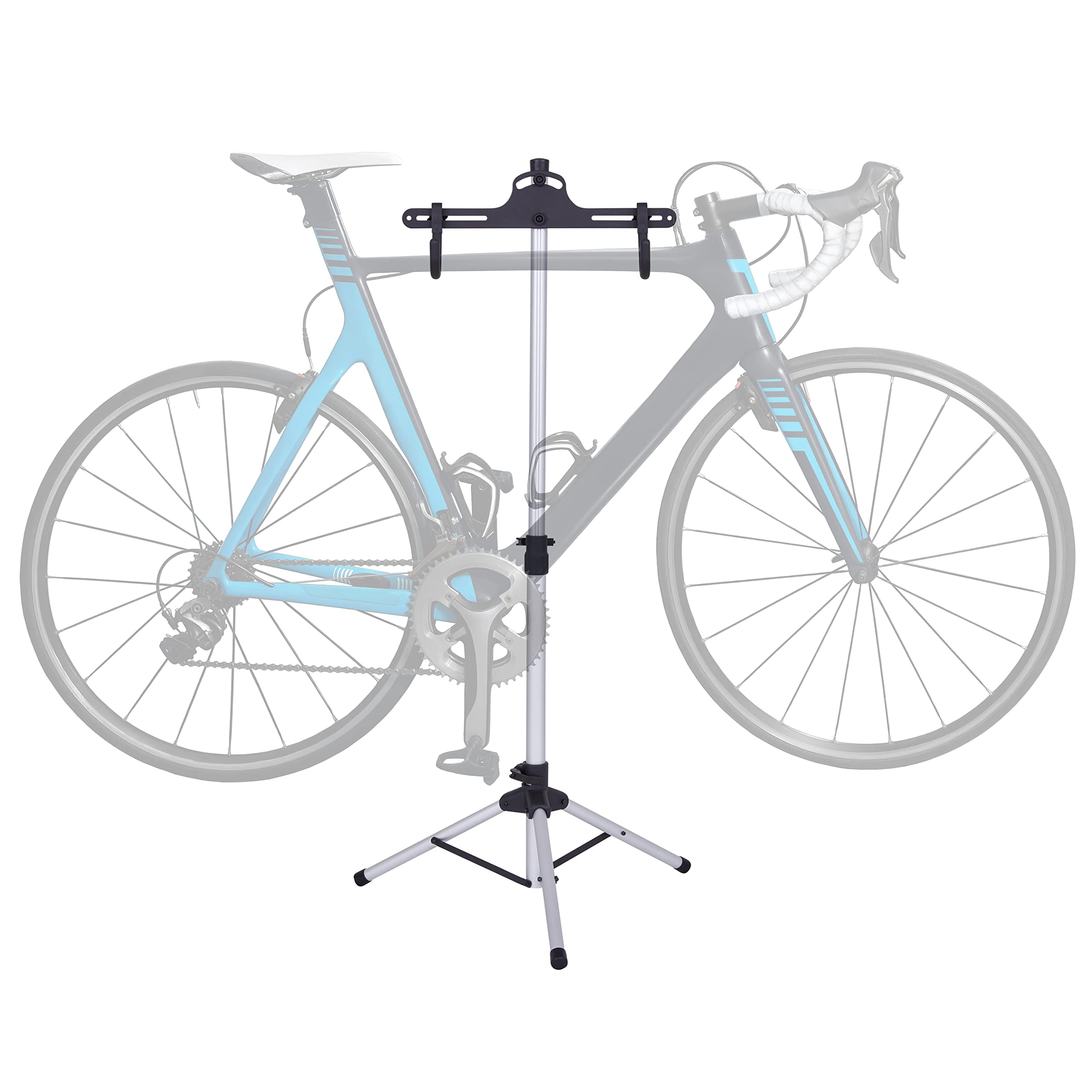 Adjustable Freestanding Silver and Black Bike Storage Rack
