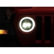 Raxiom 18-22 Jeep Wrangler JL/JT Axial Series LED Headlights- Black Housing Clear Lens