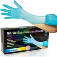 thumbnail image 1 of Raxwell Disposable Blue Nitrile Gloves 4-mil Examination Food Handling Cleaning Gloves, Large, 100 Pack, 1 of 6